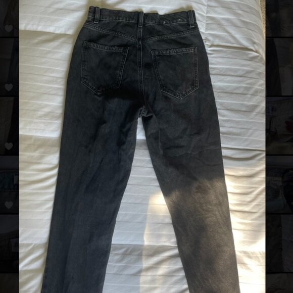 Garage Vintage Straight Jeans, Black, Size 27 - Picture 4 of 4